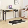 Mesa Longa Dobrável Simples Armazenamento Minimalista Treinamento Estudo Mesa de Escritório Mesa de Conferência Casa Retangular Pequena Mesa de Jantar