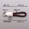 Lanyard para Teléfono de Cuero Genuino Creativo, Llavero, Correa de Mano Corta, Colgante Tejido, Accesorio, Lanyard para Dedo