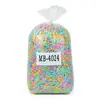 Venta Caliente Transfronteriza Bolsas de Cuerdas de Plástico Desechables, Bandas Elásticas de Goma Negras, Ligas para el Cabello al por Mayor, Bandas para el Cabello para Atar el Cabello