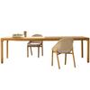 Mesa y silla de comedor de madera maciza para exteriores con diseño de patio y terraza, mesa y silla de ratán anticorrosivo para jardín de villas de alta gama, personalizables