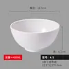 Tigela Pequena Branca Tigela de Sopa Cantina Restaurante Comercial Tigela de Arroz Chinesa Tigela de Mingau Porcelana de Imitação Plástico Tigela Redonda Atacado