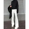 Pantalones rectos versátiles de estilo americano para otoño e invierno, de calle, para hombre, pantalones negros sueltos, casuales, con caída y un ligero ensanchamiento.