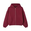 Sudadera Personalizada Holdoumen26 Serie Diaria Primavera y Verano Parche de Letra Sudadera con Cremallera Oversize Cárdigan
