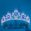 Acessório de Cabeça para Noiva Estilo Coreano Vestido de Casamento Coroa de Noiva de Cristal Cruzamento de Fronteiras Aniversário Cerimônia de Adulto Coroa para Vestido de Banquete