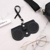 Estuche para Gafas Ins Portátil Moda Cuero Bolsa para Gafas Estuche Protector para Gafas de Sol Clip para Ojos de Niña Bolsa para Gafas de Sol de Hombre