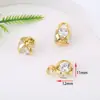 Pingente de Esfera Oca com Rombos Tridimensionais Zircônia Microincrustada Preserva Cor Ouro 18K Preenchido Acessórios para Pulseira Colar DIY