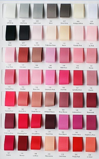 Grosgrain color card 1 S