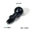 Suporte para transmissão ao vivo de celular, acessório em forma de bola com base de ajuste rotativo, parafuso 1/4, 3/8, cabeça de bola 1315172025, liga de alumínio
