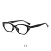 Nuevas gafas de alta gama elegantes, de cara lisa, estilo influencer, con bloqueo de luz azul, listas para graduación, de propionato TR, tipo pin, planas