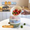 Cesta Escurridora de Doble Capa Filtro de Agua de Cocina Almacenamiento Lavabo Multifuncional para Lavar Verduras Lavabo Escurridor para el Hogar Cesta para Lavar Frutas