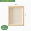 Moldura de Madeira Maciça Argila Ultraleve Moldura Criativa Feita à Mão Material DIY Moldura de Madeira Moldura de Argila para Foto Moldura Vazia Exibição de Trabalho com Massa de Modelar Colorida