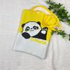 Bolsa de Tricô Ins Desenho Panda Feminina Moda para Carregar na Mão Grande Capacidade Bolsa de Ombro Bolsa Transversal Bolsa