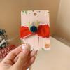 Pinza para el pelo de estrella roja de Año Nuevo y Navidad, pinza lateral de bola de pelo para flequillo, accesorios para el pelo para vestirse
