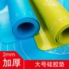 Tapete de Silicone para Sovar Grande Espessado com Escala Tapete de Silicone Cozinha Doméstico Rolo para Assar Tapete Isolante Térmico