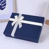 Caja de Regalo Caja Vacía Camisa Bufanda Álbum de Fotos Caja de Embalaje Cuadrada Azul Caja de Regalo de Negocios Simple Caja de Embalaje para Bufanda Grande