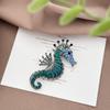 Moda Europeia e Americana Broche de Cavalo-Marinho com Diamantes incrustados multicolorido opcional para homens e mulheres elegante all-match acessórios de pino corsage de animal marinho