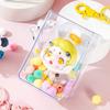 Bubble Mart Caja Ciega Estéreo Bolsa para Caminar para Bebé Pvc Transparente Salida Pequeña Bolsa Colgante Botón de Solapa Mini Bolsa para Bebé Almacenamiento