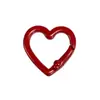 Clips de Resorte Coloridos, Anillas Abiertas Redondas, Anillas de Resorte en Forma de Corazón, Accesorios para Llaveros DIY, Conectores de Aleación