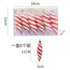 Novas Decorações de Natal Adereços para Decoração de Árvore de Natal Fio Espiral Pontiagudo Pintado Bolas de Natal Presentes de Natal