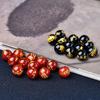 Significado de Ágata Roja y Negra Natural Paz, Salud y Carrera Cuentas Redondas Accesorios para Joyería DIY Cuentas Redondas Ágata Cuentas Sueltas