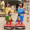 Estátua de Touro Cabeça Cavalo Rosto Buda General da Masmorra Yin Cao Guarda Esquerdo e Direito Estátua de Buda em Resina Fibra de Vidro 88cm 1.5m