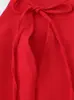 Comercio Exterior AliExpress Verano 2026 Nuevo Estilo Francés de Puro Deseo Top sin Mangas con Adorno de Lazo y Cuello Halter Dobladillo para Mujer