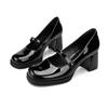 Zapatos Mary Jane Mujer Primavera 2024 Jk Japonés Mujer Retro Tacones Altos con Tacón Grueso Lori Negro Zapatos Individuales al Por Mayor