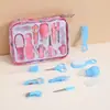 Kit de Cuidados para Bebê Cortador de Unhas para Bebê Pente Aspirador Nasal Kit Completo de Ferramentas para Cuidado de Recém-Nascido Caixa de Presente Atacado