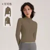 Chamarra de Yoga Lulu para Mujer Secado Rápido Protección Solar Ropa Deportiva Efecto Adelgazante Adelgazante Absorbente de Sudor Ropa para Correr Pilates Fitness