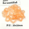 Hebilla de cadena de amor acrílica de 20 x 18 mm, cadena bicolor con diseño de nube, para bolso, llavero, zapatos, accesorios de joyería DIY