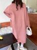 Vestido Tricotado Torcido Estilo Novo Retrô Francês para Mulheres no Outono e Inverno com Saia Suéter Cinza Tipo Casaco