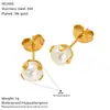 Brincos de argola de rosa transfronteiriços Europa e Estados Unidos mulheres brincos de moda requintados franceses design de nicho joia de orelha Joker atacado