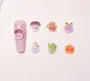 Mini Hielo Transparente Verdura Dibujos Animados Accesorios para Uñas Resina Piezas Pequeñas Materiales DIY Aretes Pinzas para el Cabello Decoraciones para Uñas Portátiles