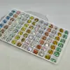 Rhinestones para Uñas Huashiyue Imitación 8mm Fondo Plano, Cristal K9 Súper Brillante Corte 33 para Uñas y Accesorios de Aretes al por Mayor