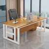 Escritorio de Oficina y Silla para una Persona, Escritorio Moderno Simple para Gerente, Escritorio Simple para Computadora de Escritorio, Escritorio Grande Ejecutivo de Oficina