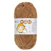 Bola de Nieve Chico Lindo Hecho a Mano DIY Tejido Chenilla Lana Gruesa Bufanda Tejida para Bebé Muñeca con Gancho Bolsa Hilo de Hielo
