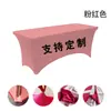 Capa de Mesa Retangular Elástica, Toalha de Mesa Tudo Incluído, Capa de Mesa para Festa de Aniversário, Toalha de Mesa Elástica para Casamento Outdoor de Exportação