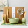 Cuenco de cerámica para matcha, estilo japonés, juego de matcha, cepillo de matcha de bambú, baibenli, ceremonia del té de la dinastía Song, caja de regalo