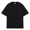 Camiseta de Algodón Puro Pesado de 260g con Hombro Ligeramente Caído, Top de Color Puro con Cuello Redondo, Uniforme de Grupo, Manga Corta, DIY, Estampado Personalizado, Bordado