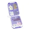Mini Pastillero, Organizador de Pastillas Conveniente, Caja de Almacenamiento con Seis Compartimentos para Tres Comidas al Día, Sellado y a Prueba de Humedad, para Empaque de Medicamentos de Viaje