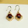 Pendientes de Ámbar Natural Aiyu Ámbar de Sangre Báltica Ganchos para Orejas para Mujer Venta al por Mayor de Fábrica Dropshipping S3122807