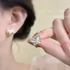 Aretes de Mariposa con Piedra Ojo de Gato Azul Estilo Coreano para Mujer, Diseño de Nicho, Aretes de Alta Gama, Accesorios para Orejas Dulces y Versátiles para el Día a Día
