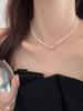 Collar Shijia Xiaomi con Lazo de Perlas para Mujer, Gargantilla Dulce y Artística, Cadena para Clavícula, Nuevo Collar Popular 2026
