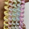 Transfronterizo Nuevo Dos Tonos Sirena Línea Telefónica Anillo para el Cabello Cuerda para la Cabeza Mujeres Audaz Alta Elasticidad Sin Marcas Accesorios para el Cabello Dientes de Peine Anticaída