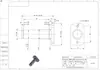 Flange de junta articulada tipo flange de lado plano com anel de retenção pino cantilever de aço 45# núcleo do eixo WHE01 em estoque