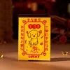 Tarjeta de Protección Amuleto de Gato Pegatina para Teléfono Móvil Tarjeta de Fortuna de Cinabrio Pintada a Mano para Riqueza y Bendiciones Tarjeta de Bendición para Mascotas Amuleto de Seguridad de Gatito de Cinabrio