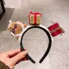 Diadema Shirley Rose Navideña 2026 Diadema de Peluche con Lazo de Año Nuevo Accesorio para el Cabello Minnie de Disneyland Hong Kong Pasador