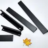 Puxador de porta de armário de liga de alumínio alongado minimalista moderno Puxador de porta alongado para armário de sapatos preto americano Armário de guarda-roupa