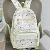 Mochila con Estampado Completo de Gato de Dibujos Animados Linda Serie Sal Marina para Estudiantes de Primaria, Mochila de Viaje Versátil y a la Moda para Niñas