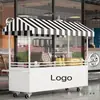 Arte em Ferro Barraca Externa Carrinho Pequeno Barraca de Rua de Mercado Noturno Carrinho de Comida Móvel Expositores de Mesa de Mercado Móvel Atacado Carrinho de Barraca